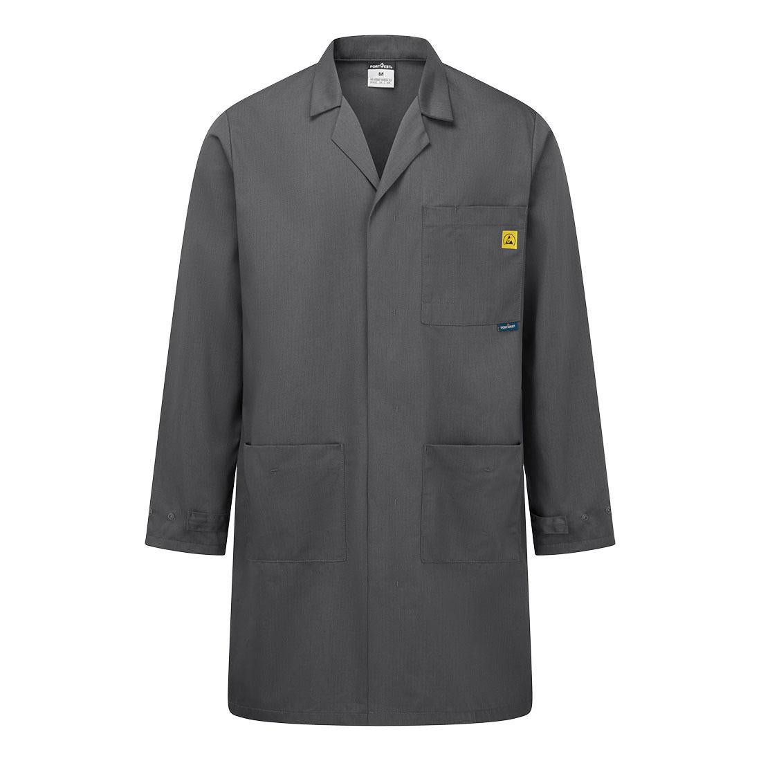 Anti-Static ESD Coat - Zoom Grey