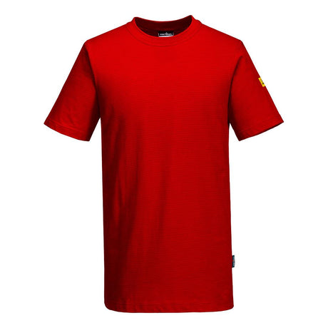Anti-Static ESD T-Shirt S/S - Deep Red