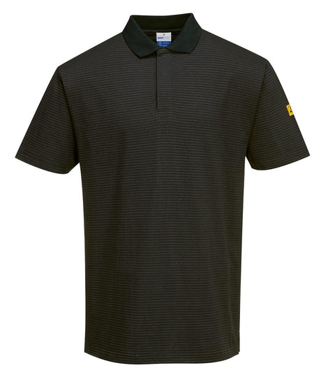 Anti-Static ESD Polo Shirt S/S - Black