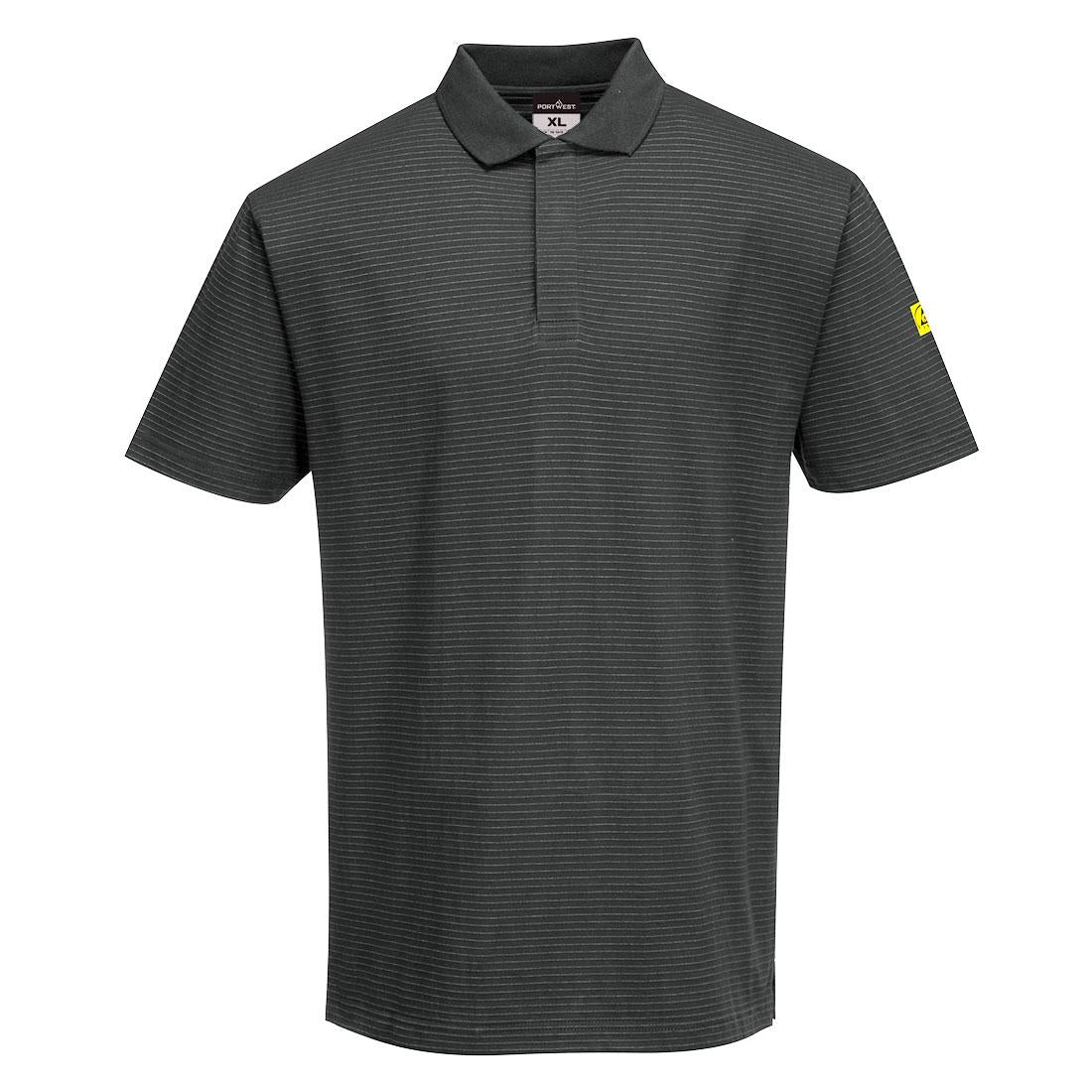 Anti-Static ESD Polo Shirt S/S - Zoom Grey