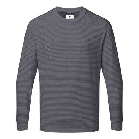 Anti-Static ESD T-Shirt L/S - Zoom Grey