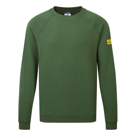 Anti-Static ESD Sweatshirt - Forest Green