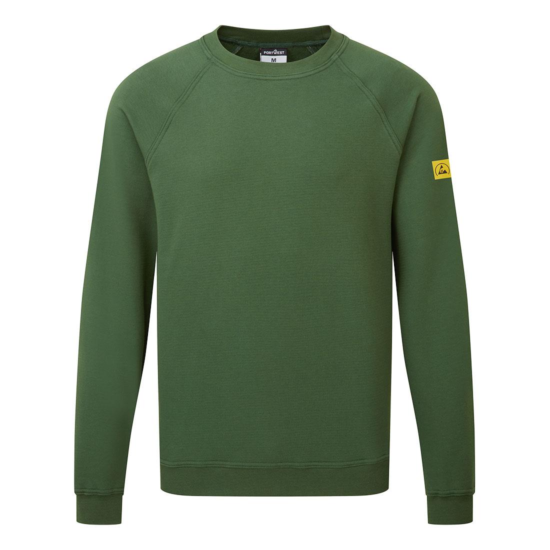Anti-Static ESD Sweatshirt - Forest Green