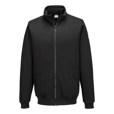 Anti-Static ESD Zip Sweatshirt - Black