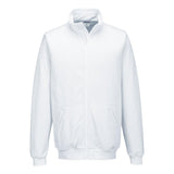 Anti-Static ESD Zip Sweatshirt - White