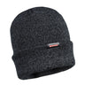 Insulated Knit Reflective Yarn Beanie - Black