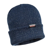 Insulated Knit Reflective Yarn Beanie - Navy