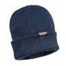 Insulated Knit Reflective Yarn Beanie - Navy