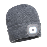 Rechargeable LED Beanie - Grey