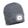 Rechargeable LED Beanie - Grey