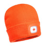 Beanie USB Rechargeable LED Head Light - Orange