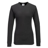 Women's Thermal T-Shirt Long Sleeve - Black