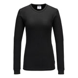 Women's Thermal T-Shirt Long Sleeve - Black