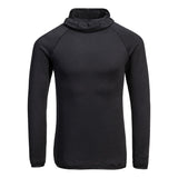 Waffle Fleece Hooded Baselayer - Black