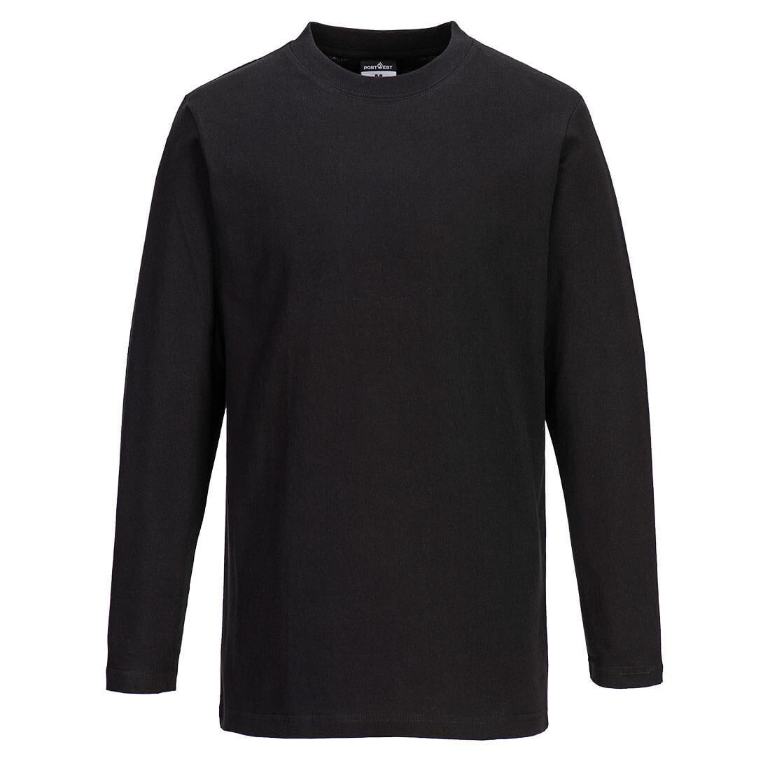 Cotton T-Shirt L/S - Black