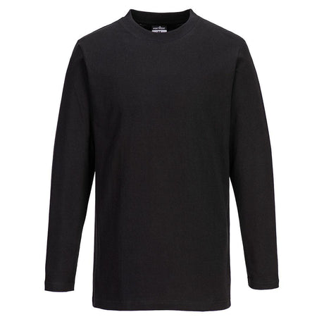 Cotton T-Shirt L/S - Black