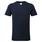 V-Neck Cotton T-Shirt - Navy