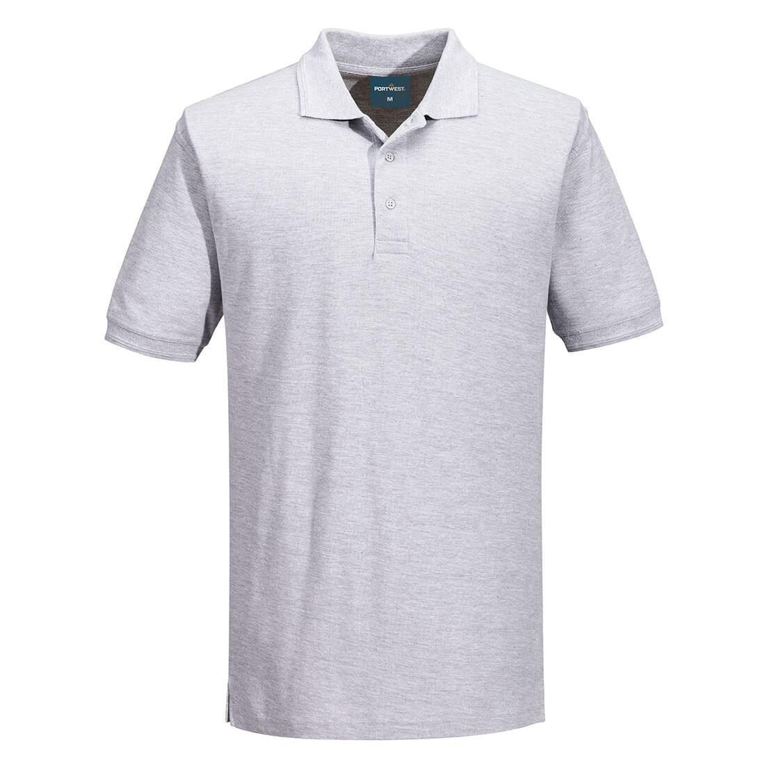 Naples Polo Shirt S/S - Heather Grey