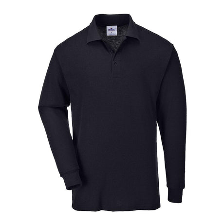 Genoa Long Sleeved Polo Shirt - Black