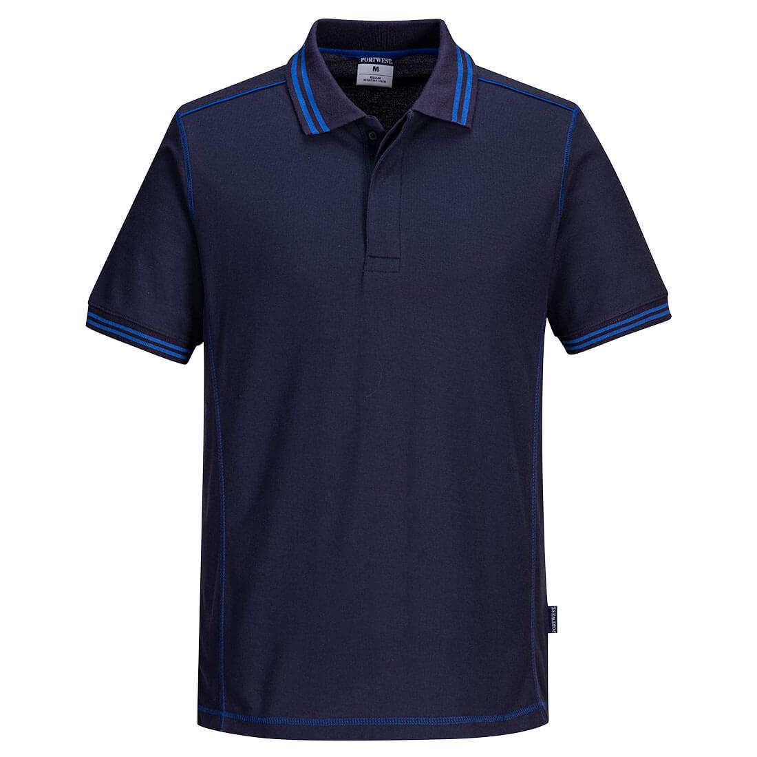 Essential Two Tone Polo Shirt - Navy/Royal