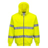 Hi-Vis Zipped Hoodie - Yellow