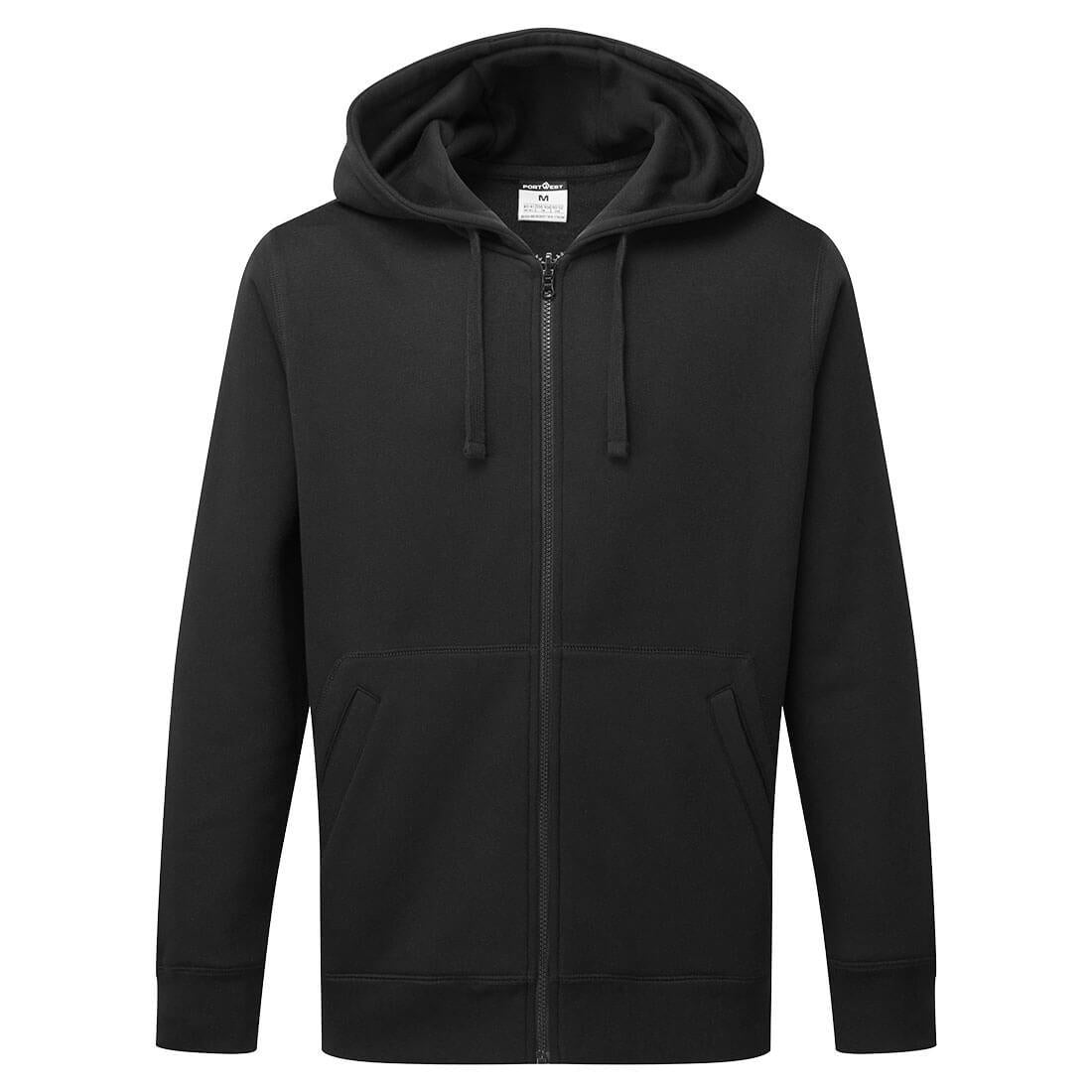 Zipped Hoodie - Black