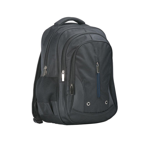 Triple Pocket Backpack - Black