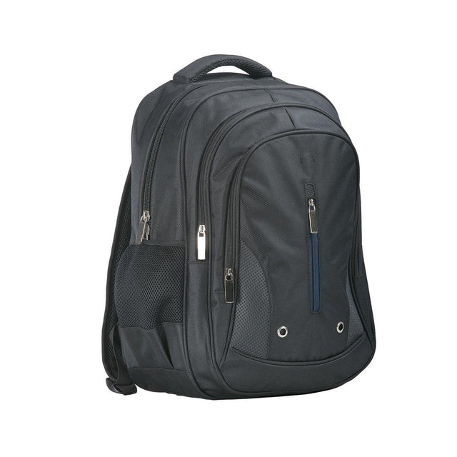 Triple Pocket Backpack - Black