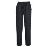 Chef's Cotton Mesh Air Pro Stretch Trousers - Black