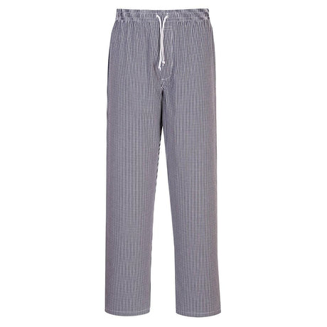 Chef's Bromley Trousers - Blue Check Tall