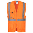Hi-Vis Tablet Pocket Executive Vest - Orange
