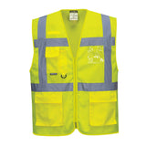 Athens Hi-Vis Mesh Executive Vest - Yellow