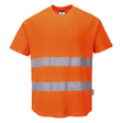 Hi-Vis Cotton Comfort Mesh Insert T-Shirt S/S - Orange