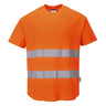 Hi-Vis Cotton Comfort Mesh Insert T-Shirt S/S - Orange