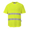 Hi-Vis Cotton Comfort Mesh Insert T-Shirt S/S - Yellow