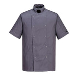 Chef's Cumbria Jacket S/S - Slate Grey