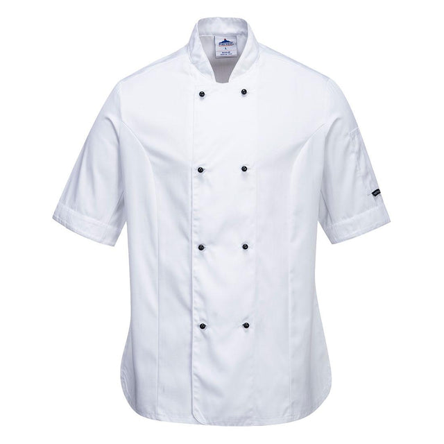 Rachel Women's Chefs Jacket S/S - White