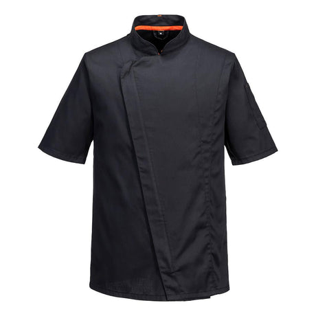 Chef's MeshAir Pro Asymmetrical Jacket S/S - Black