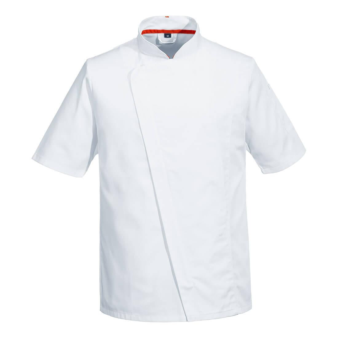 Chef's Mesh Air Pro Asymmetrical Jacket S/S - White