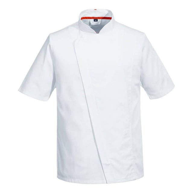 Chef's Mesh Air Pro Asymmetrical Jacket S/S - White