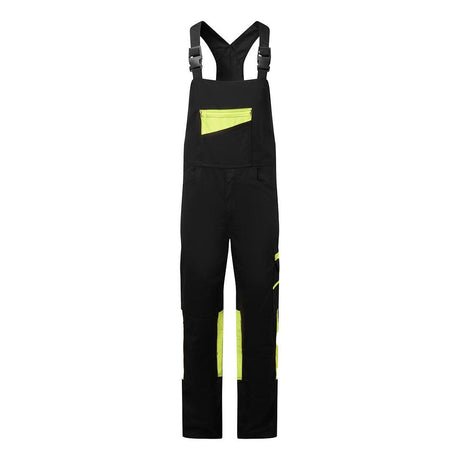 WX2 Eco Stretch Bib and Brace - Black/Yellow