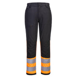WX2 Eco Hi-Vis Class 1 Service Trousers - Orange/Black