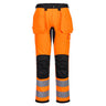 WX2 Eco Hi-Vis Holster Pocket Trousers - Orange/Black