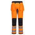 WX2 Eco Hi-Vis Holster Pocket Trousers - Orange/Black