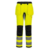 WX2 Eco Hi-Vis Holster Pocket Trousers - Yellow/Black