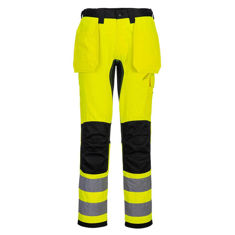 WX2 Eco Hi-Vis Holster Pocket Trousers - Yellow/Black