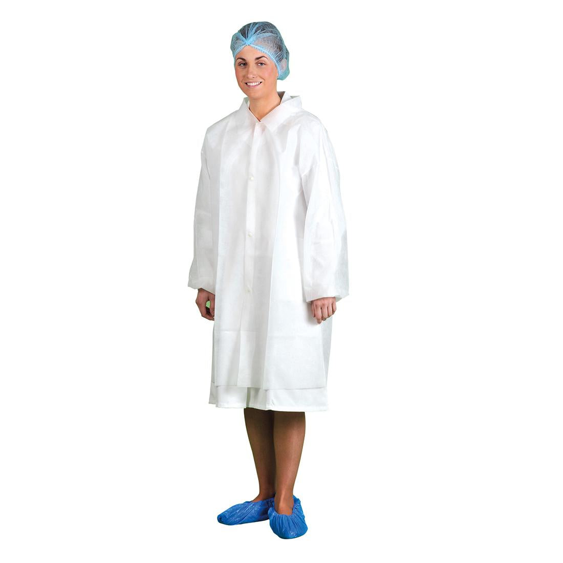 Disposable Visitors Coat PP (PK200) - White