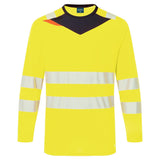DX4 Hi-Vis T-Shirt L/S - Yellow/Black