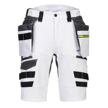 DX4 Detachable Holster Pocket Shorts - White