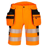 DX4 Hi-Vis Holster Pocket Shorts - Orange/Black